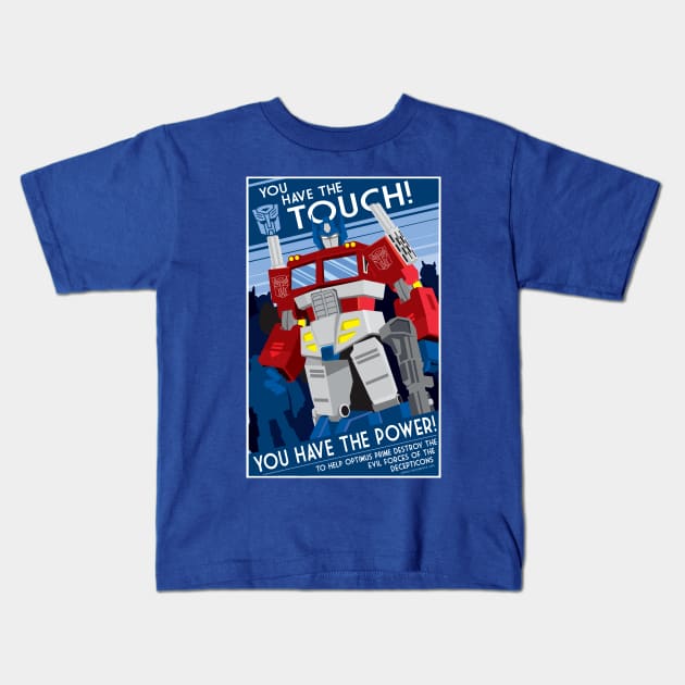 You Have The Touch Kids T-Shirt by CuddleswithCatsArt